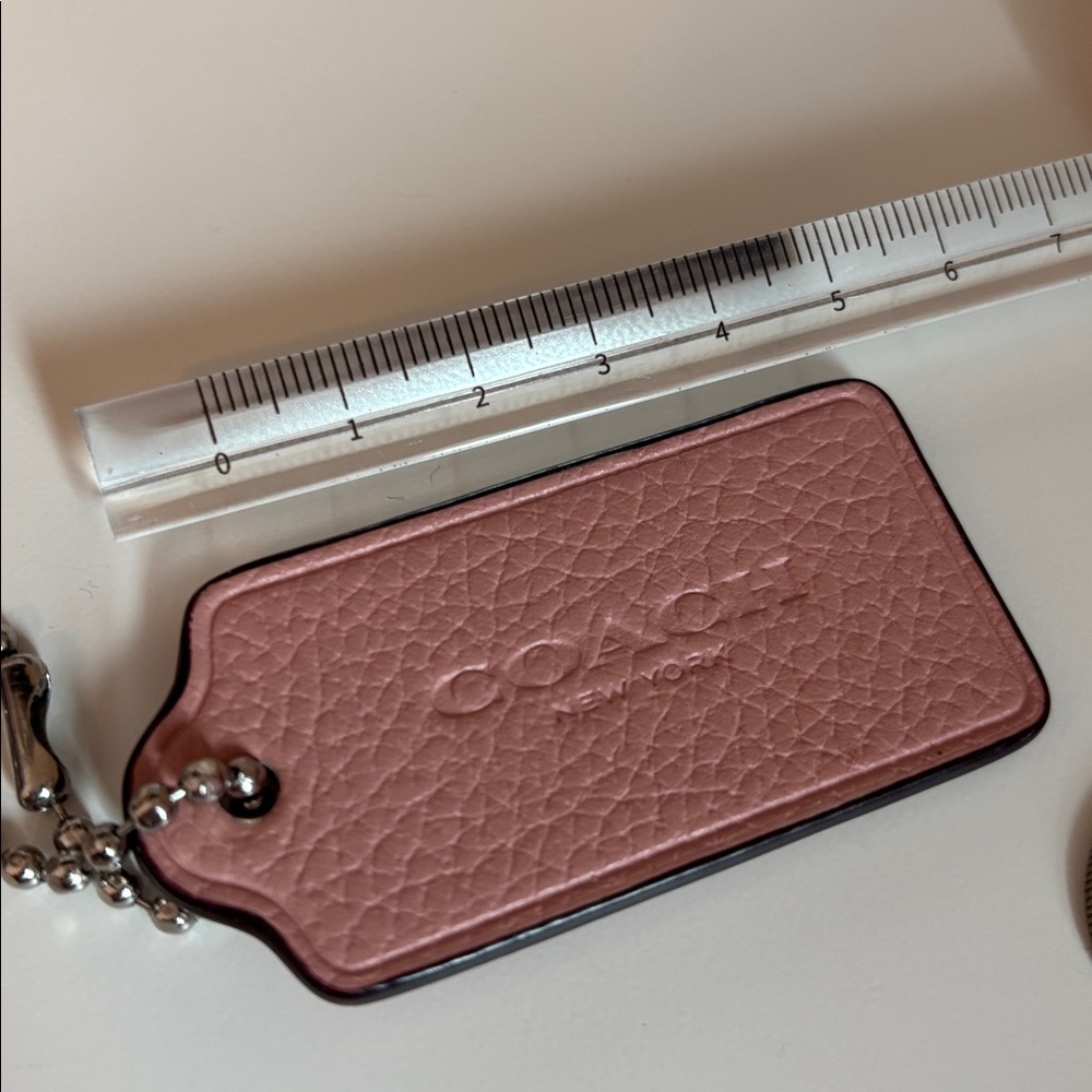 Coach Keychain Leather Tag - Picture 8 of 9